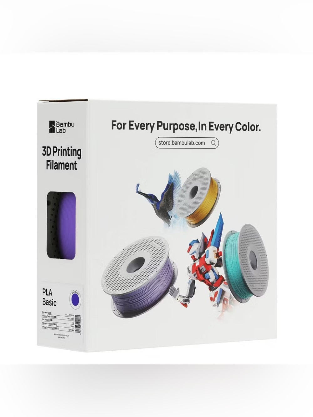 PLA Basic 3D Printing Filament — Purple